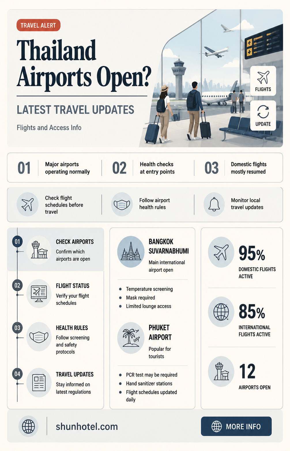 are thailand airports open
