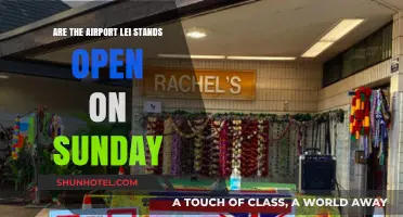 Airport Lei Stands: Sunday Hours and Availability Explained