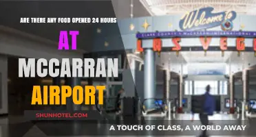 Late-Night Bites: 24-Hour Food Options at McCarran Airport Revealed