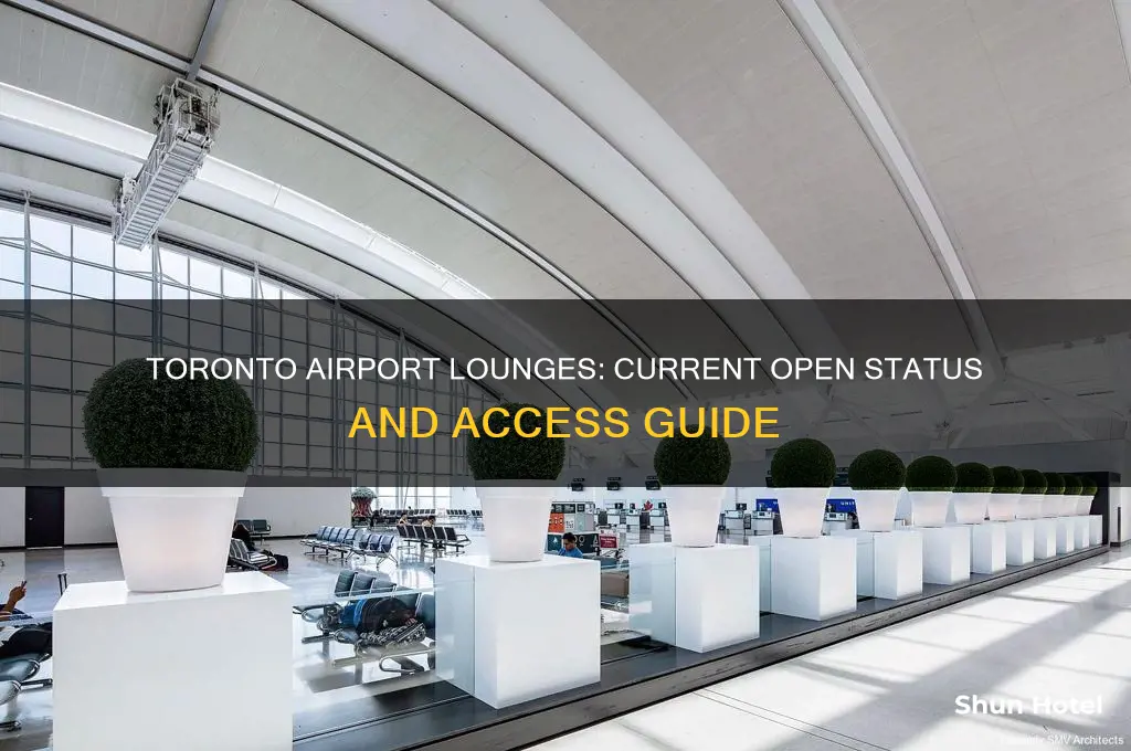 are toronto airport lounges open