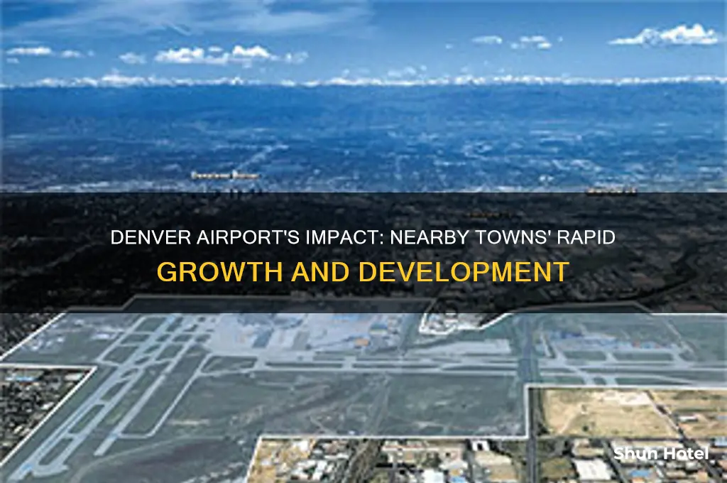 are towns near denver international airport growth