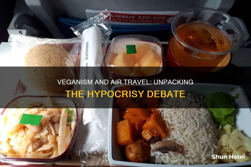 are vegan hipocrites by flying on airport