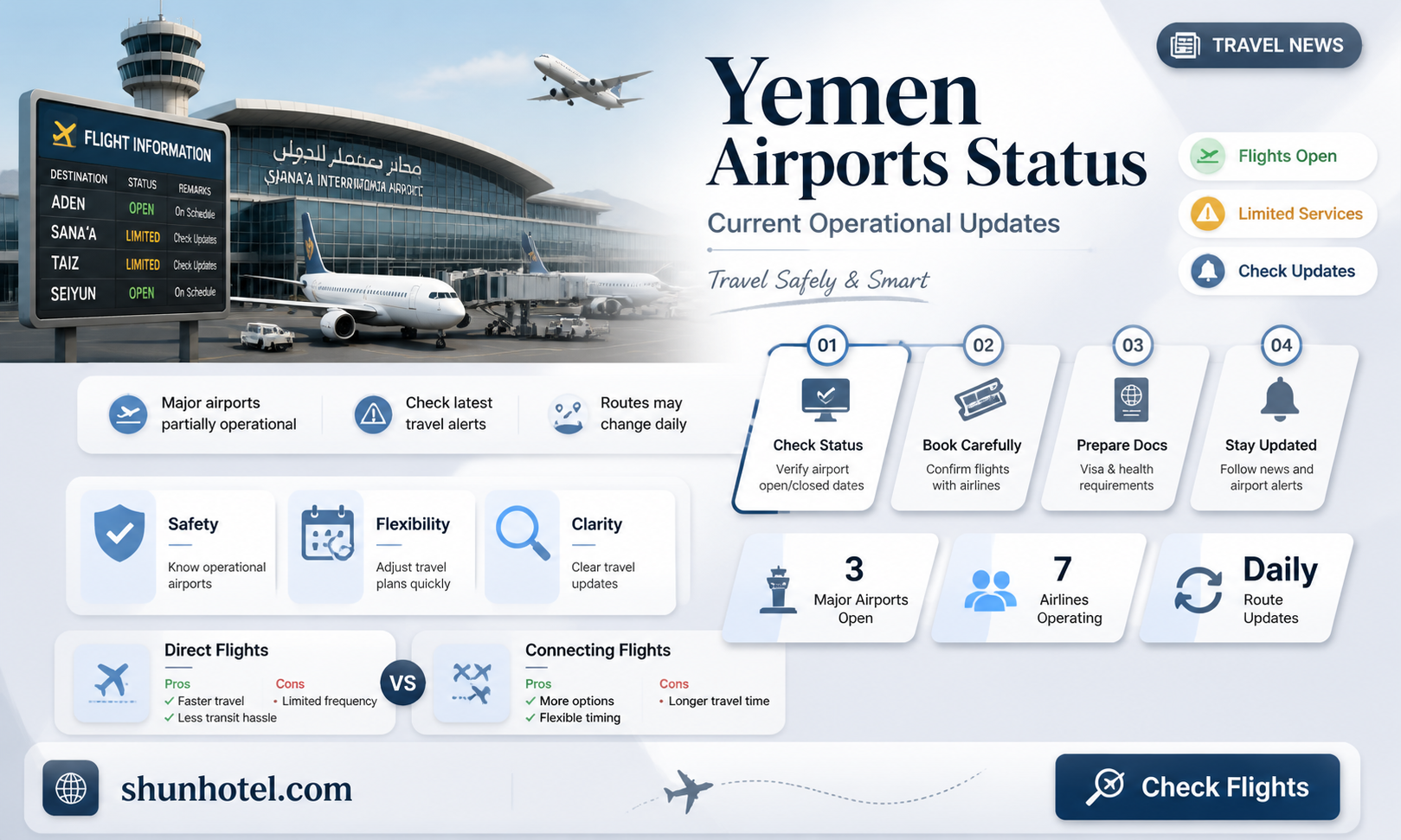 are airports in yemen open