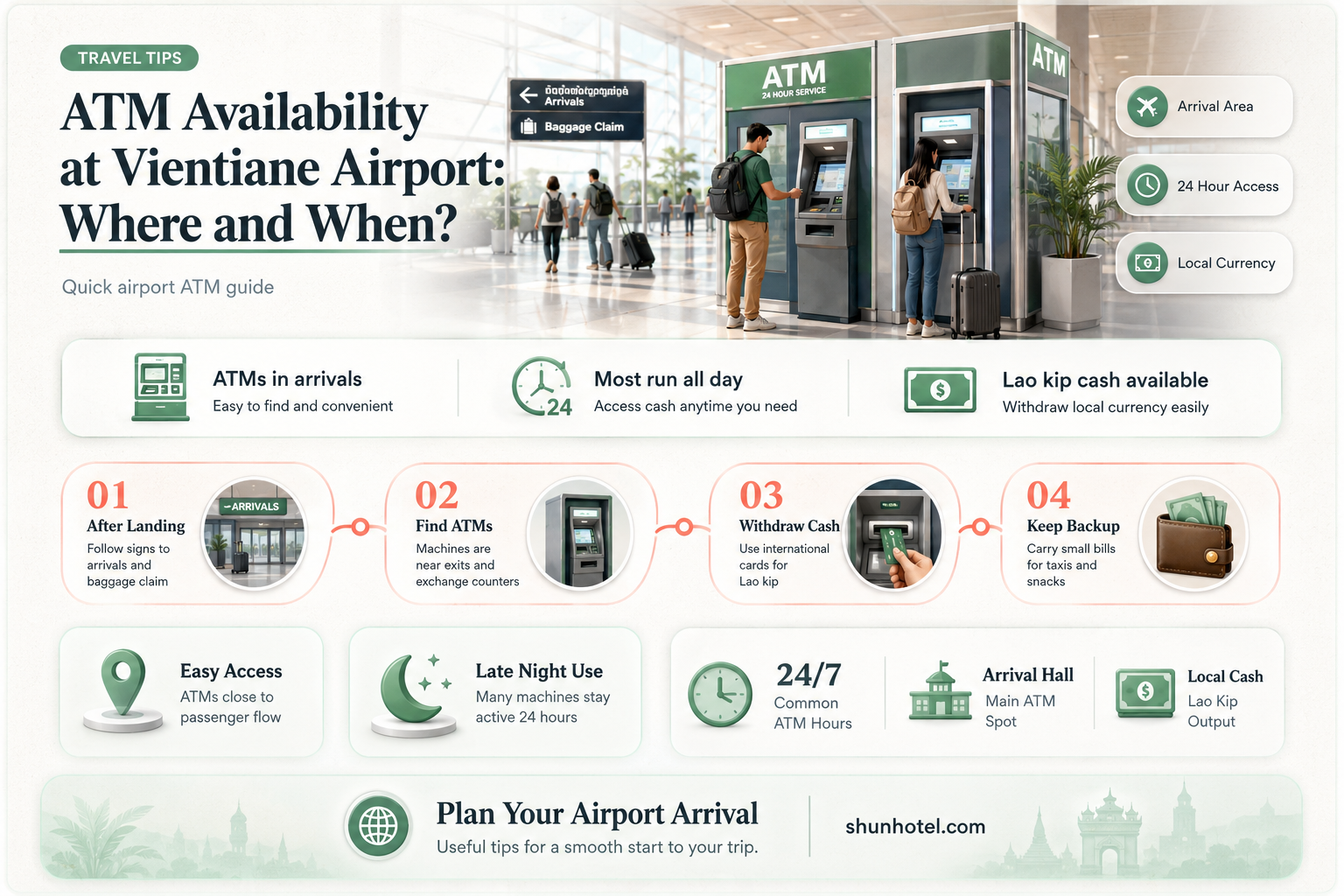 are there atm at vientiane airport