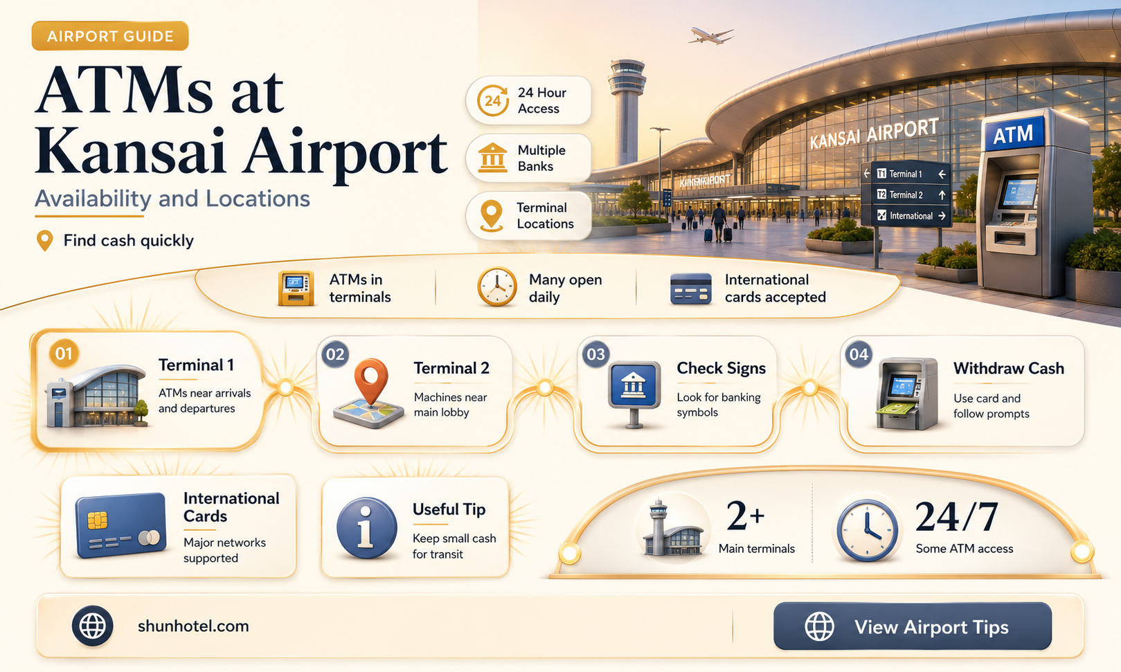 are there atms at kansai airport