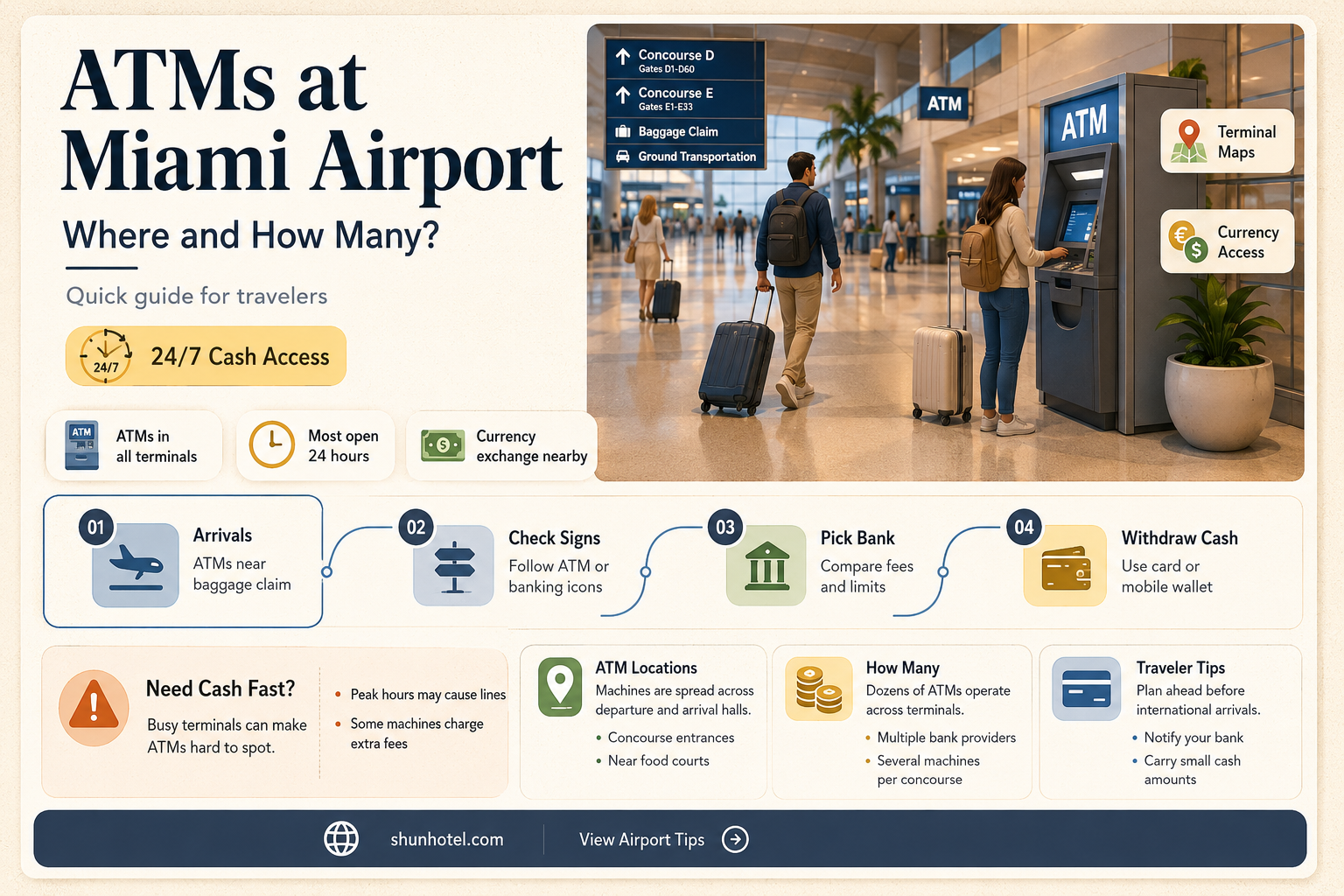 are there atms in miami airport