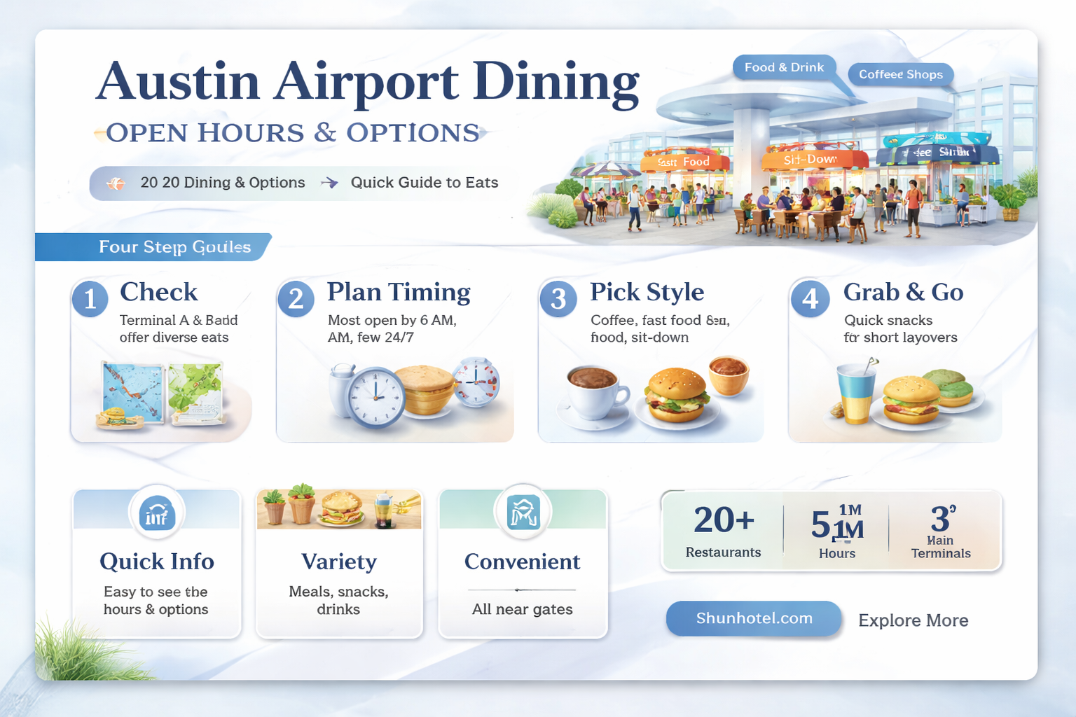 are austin airport restaurants open