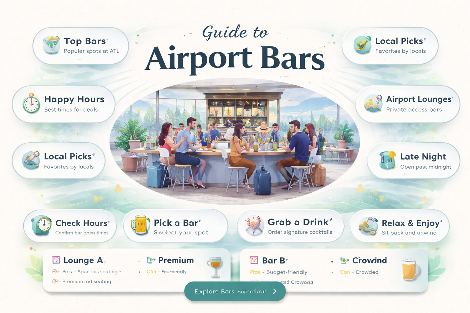 are bars open at atlanta airport