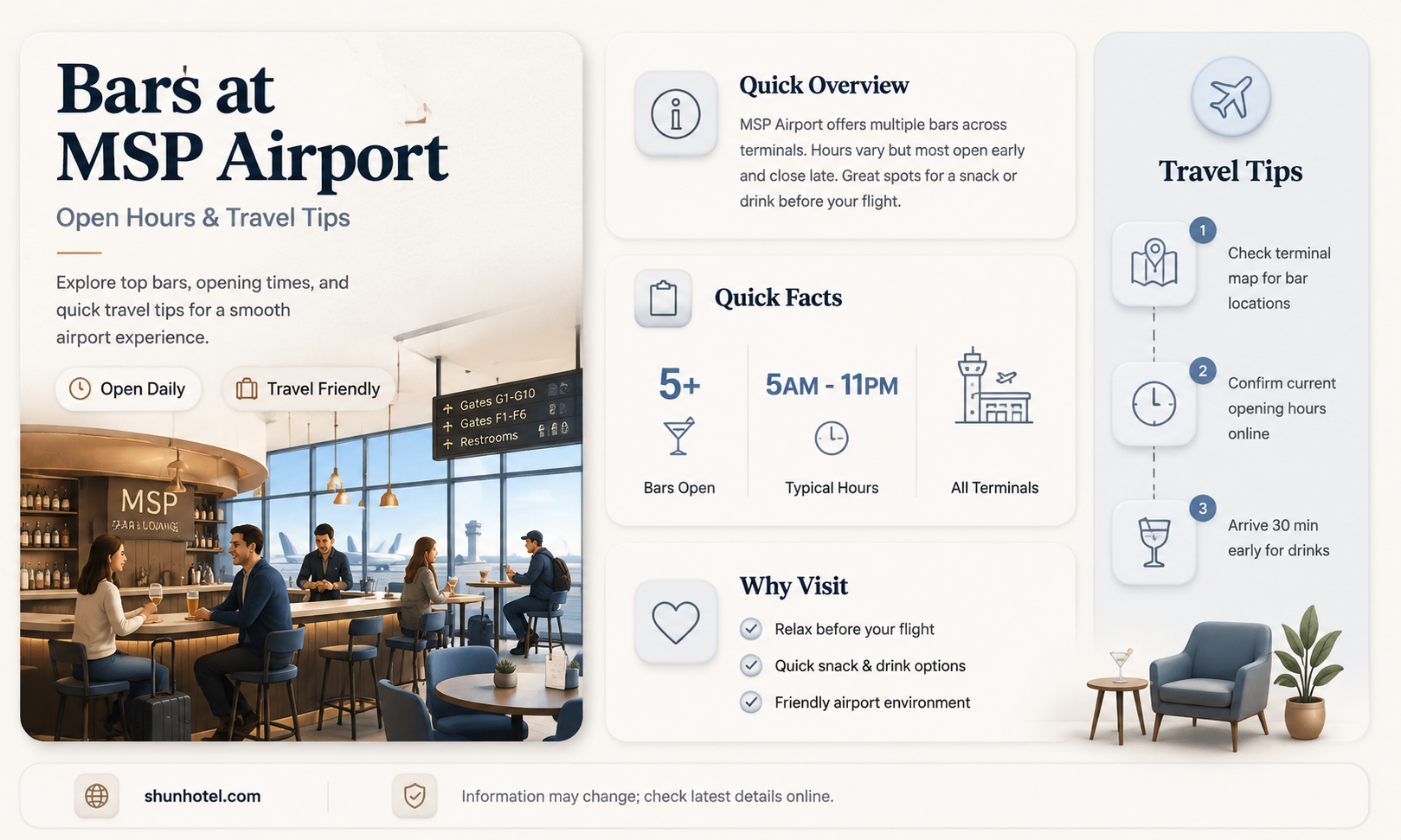 are bars open at msp airport