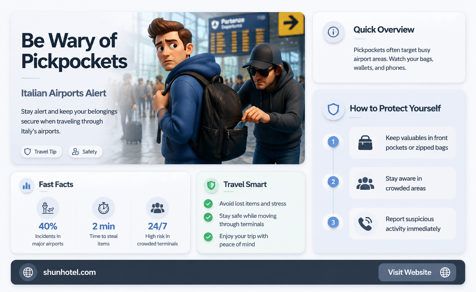 are there pickpockets in italy airport