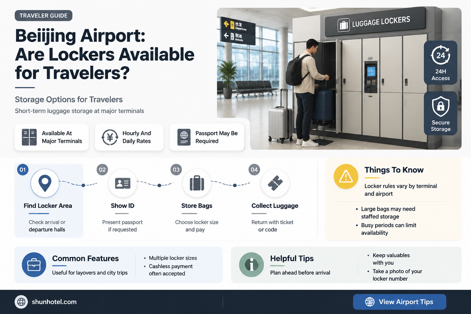 are there lockers at beijing airport
