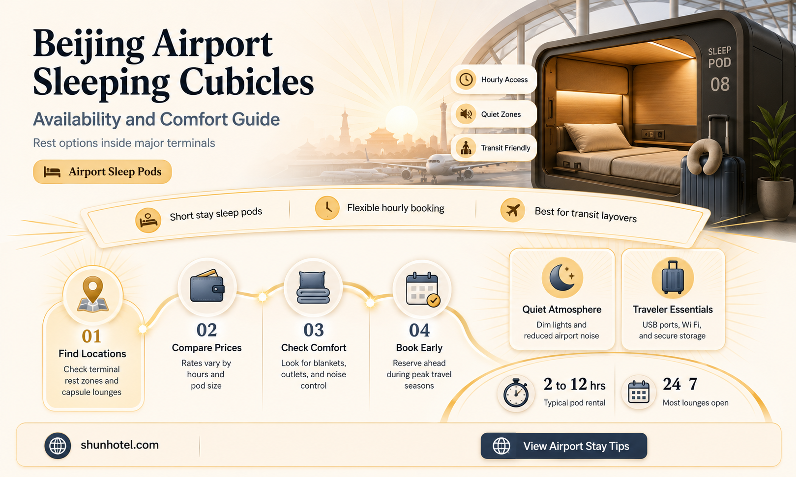 are there any sleeping cubicles at beijing international airport