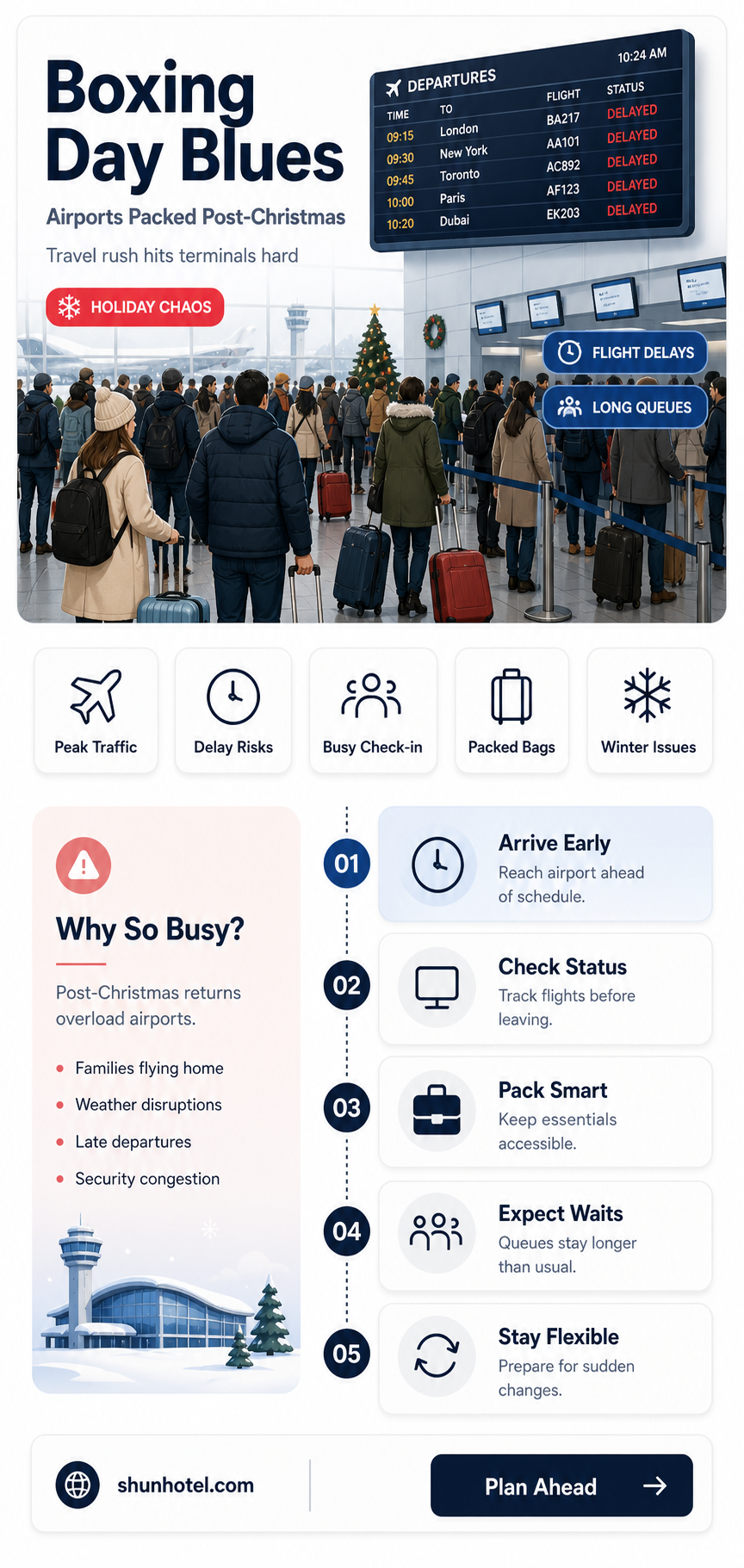 are airports busy on boxing day