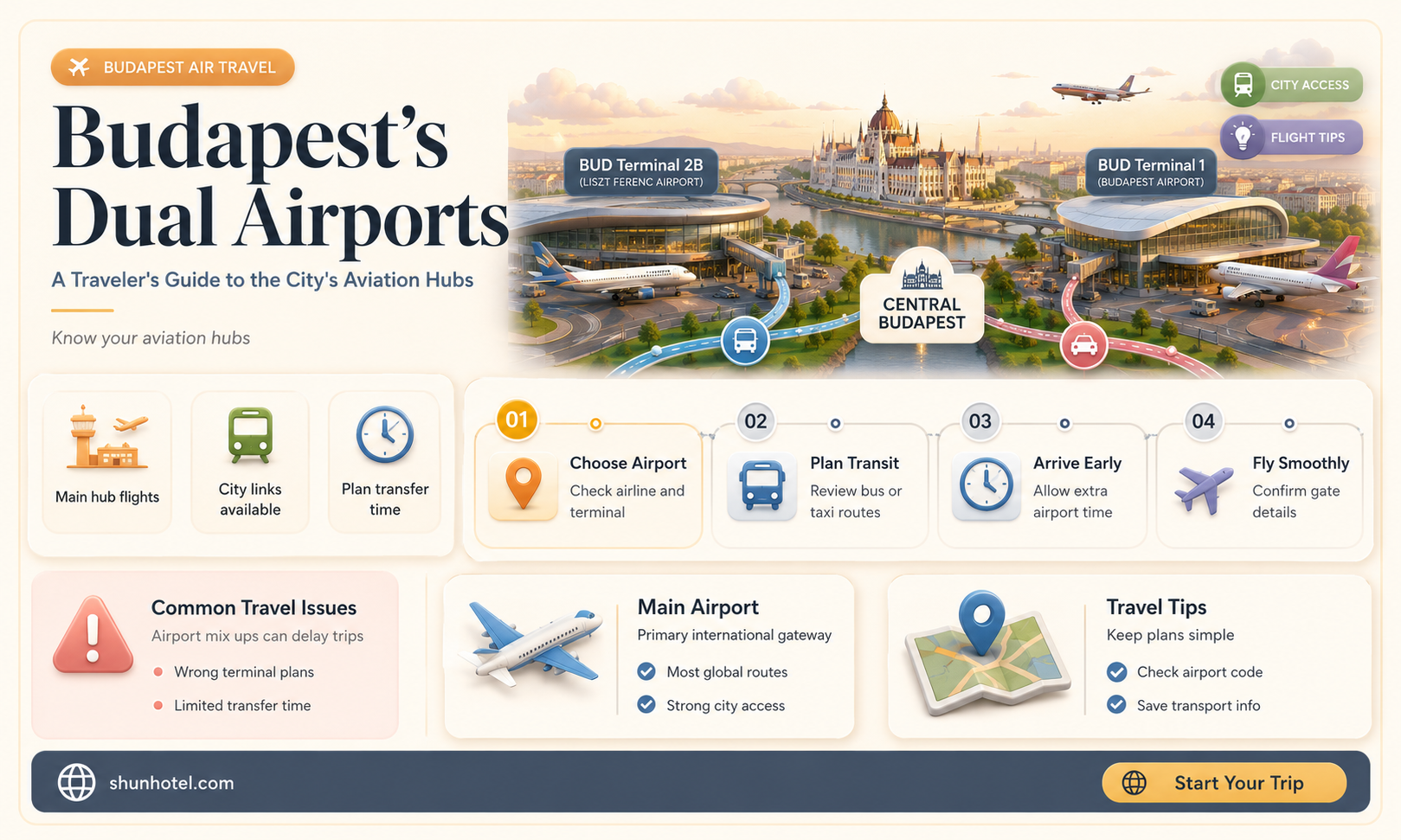 are there 2 airports in budapest