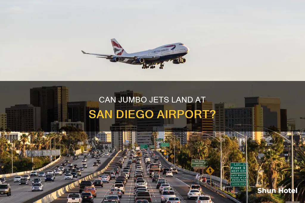 can 747s land at san diego airport