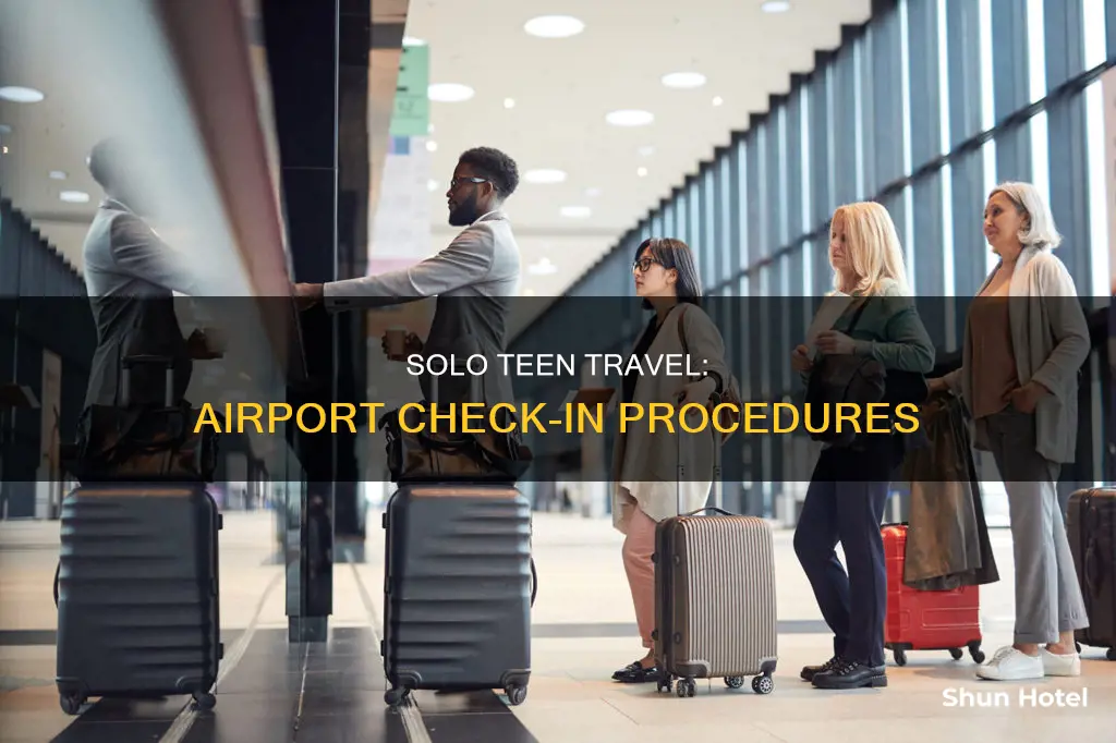 can a 16 year old check in at airport alone