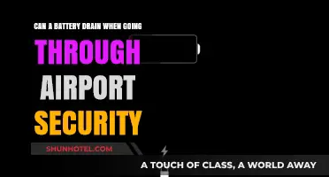 Airport Security: Do Batteries Drain?