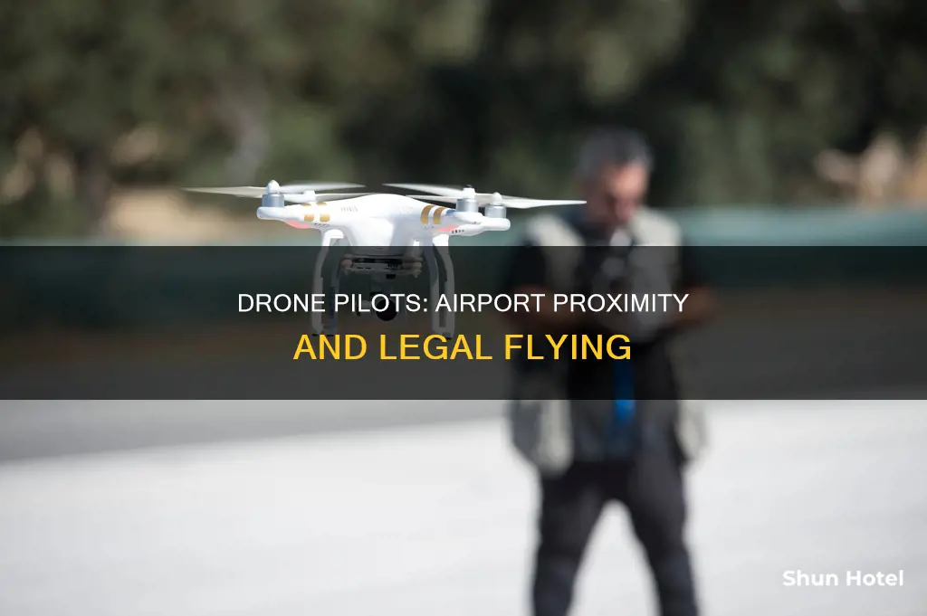 can a certified drone pilot fly near an airport