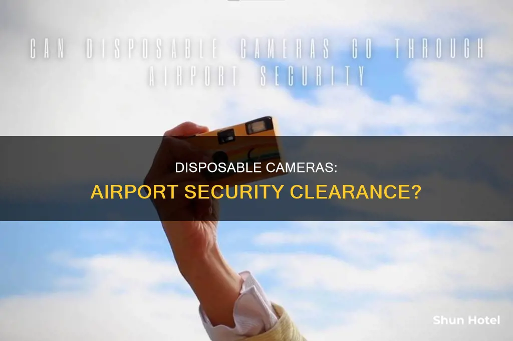 can a disposable camera go through airport security