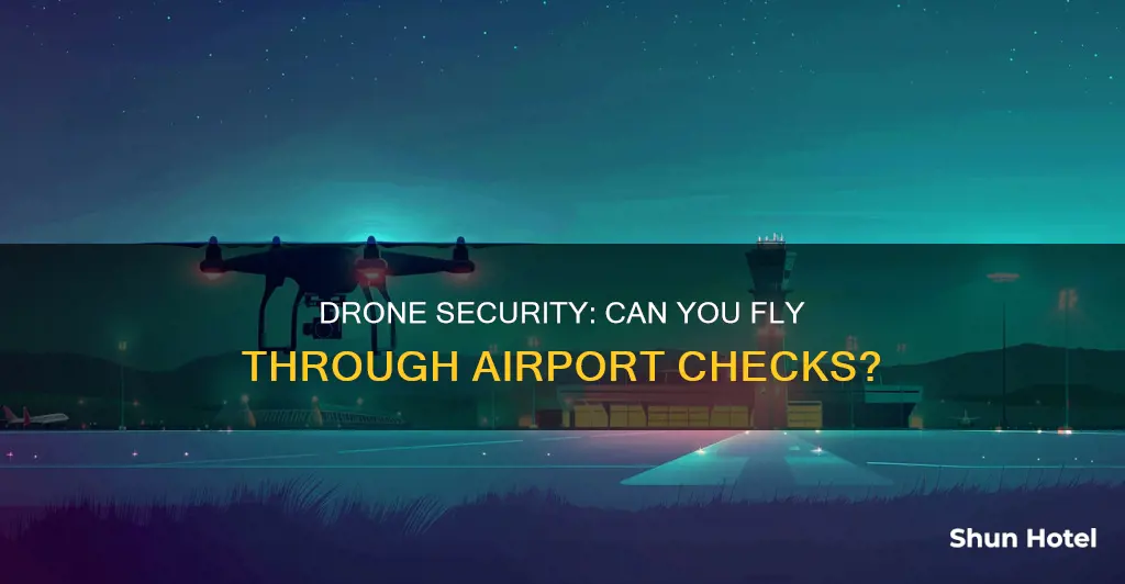 can a drone go through airport security