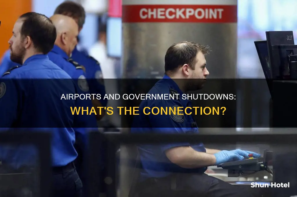 can a government shutdown close airports