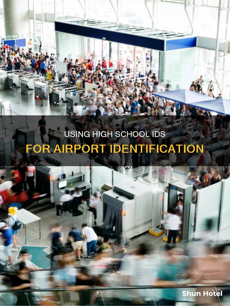 can a high school id be used at airport
