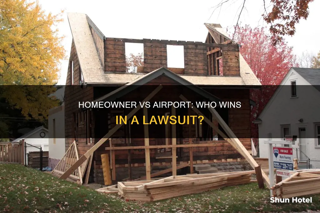 can a homeowner sue an airport