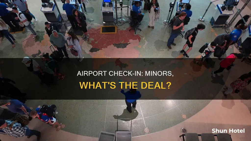 can a minor check into an airport