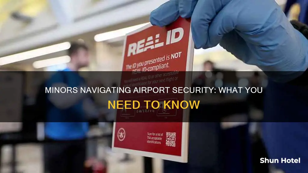 can a minor go through airport security alone