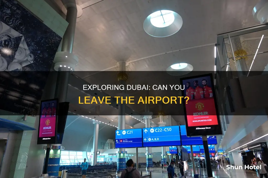 can a person go out of dubai airport