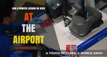 Printed Licenses: Valid Airport Identification?