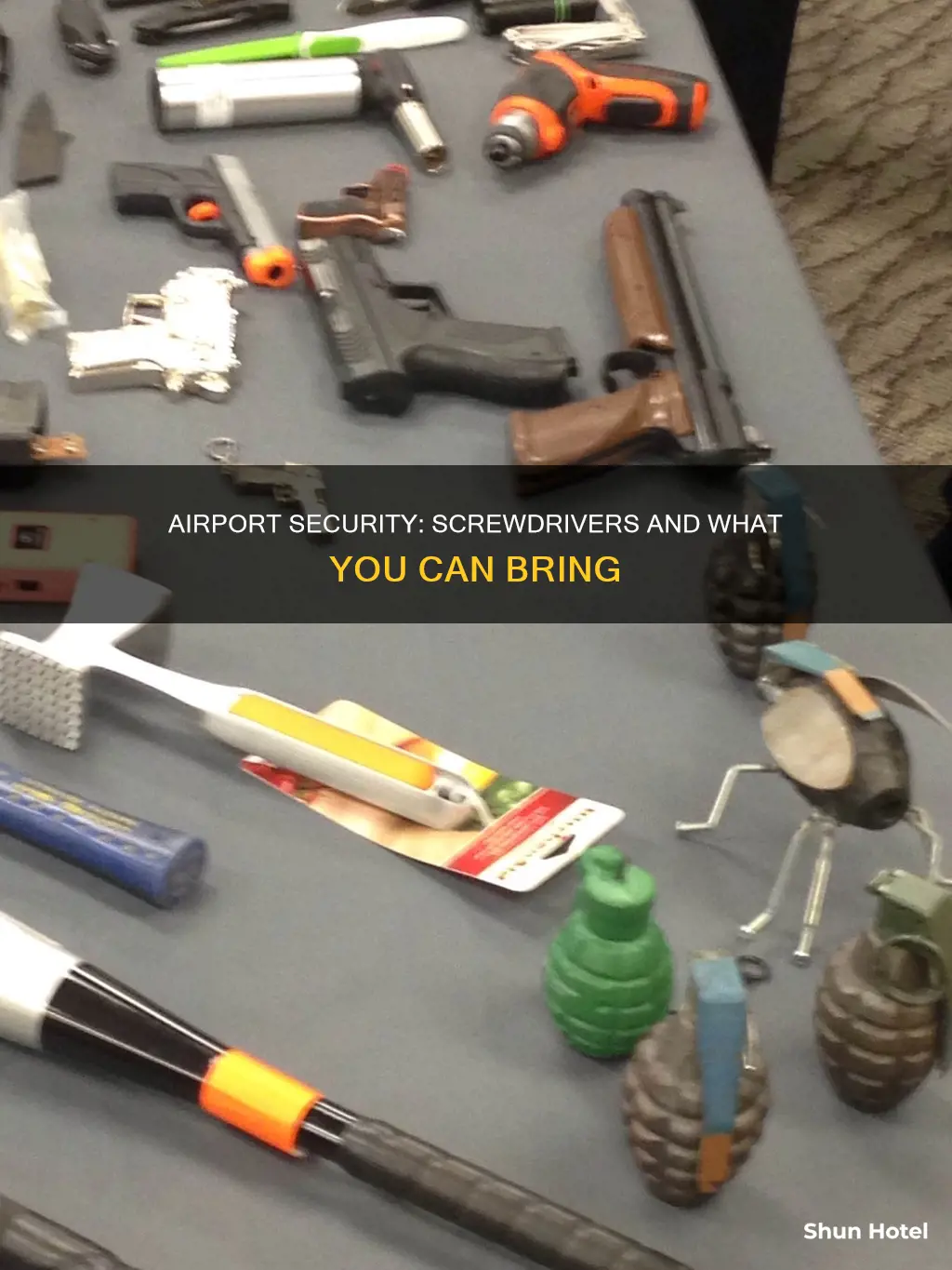 can a screw driver go thru airport security