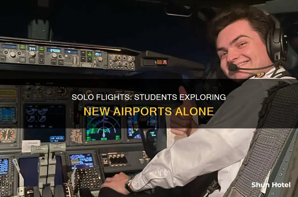 can a student make repated solo flights to another airport