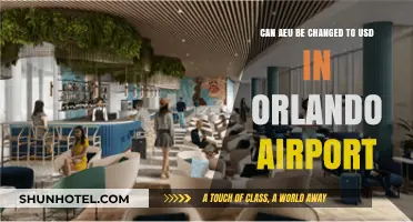 Converting AED to USD at Orlando Airport