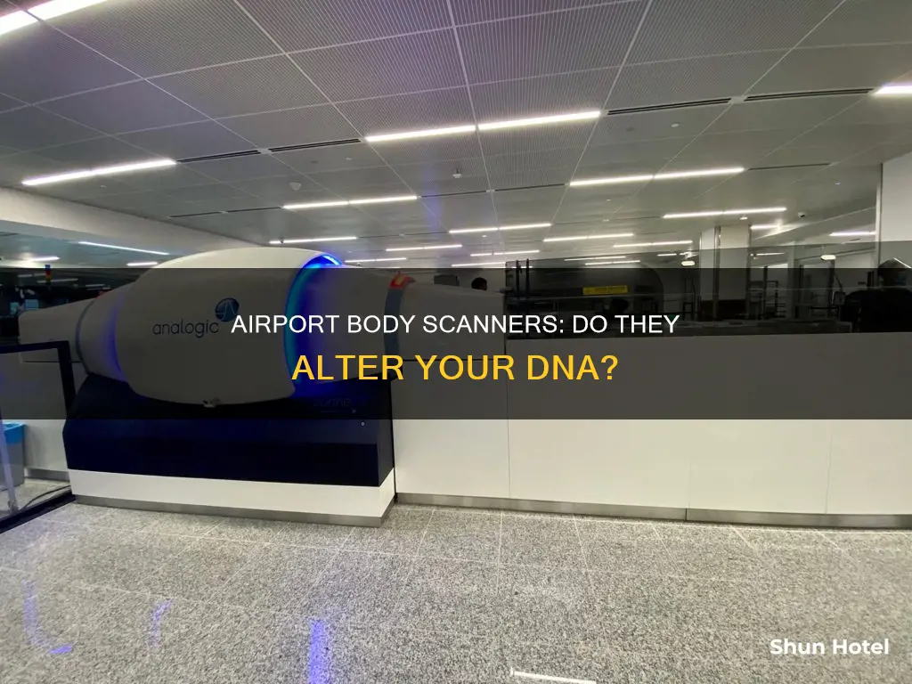 can airport body scanners change dna
