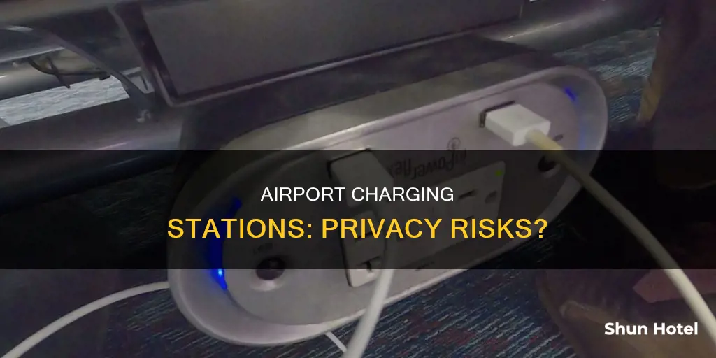 can airport charging stations look at your phone