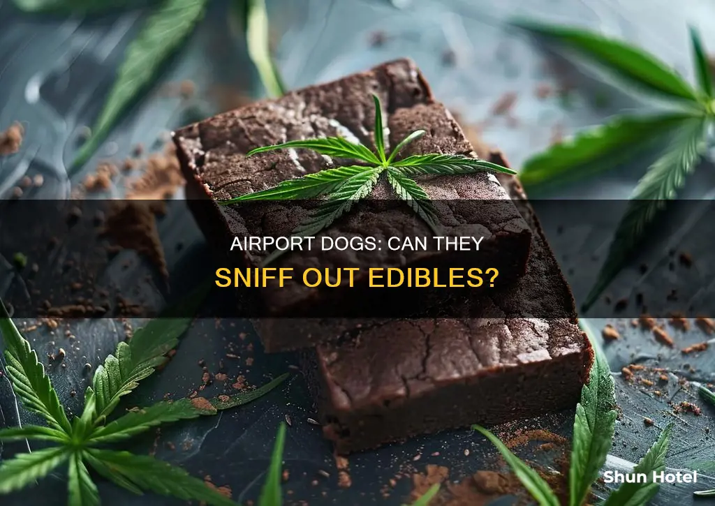 can airport dogs smell edibles