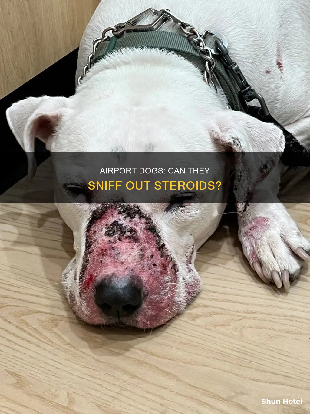 can airport dogs smell steroids