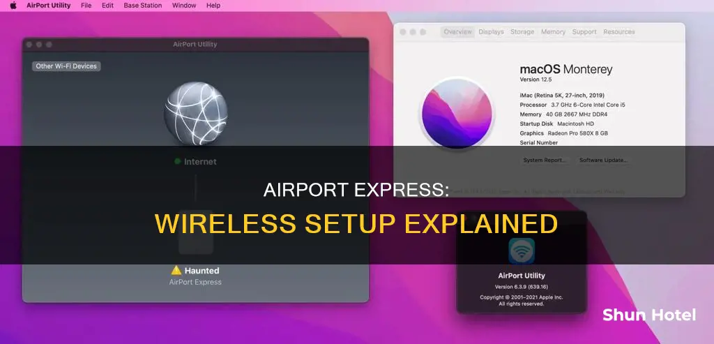 can airport express be set up wirelessly