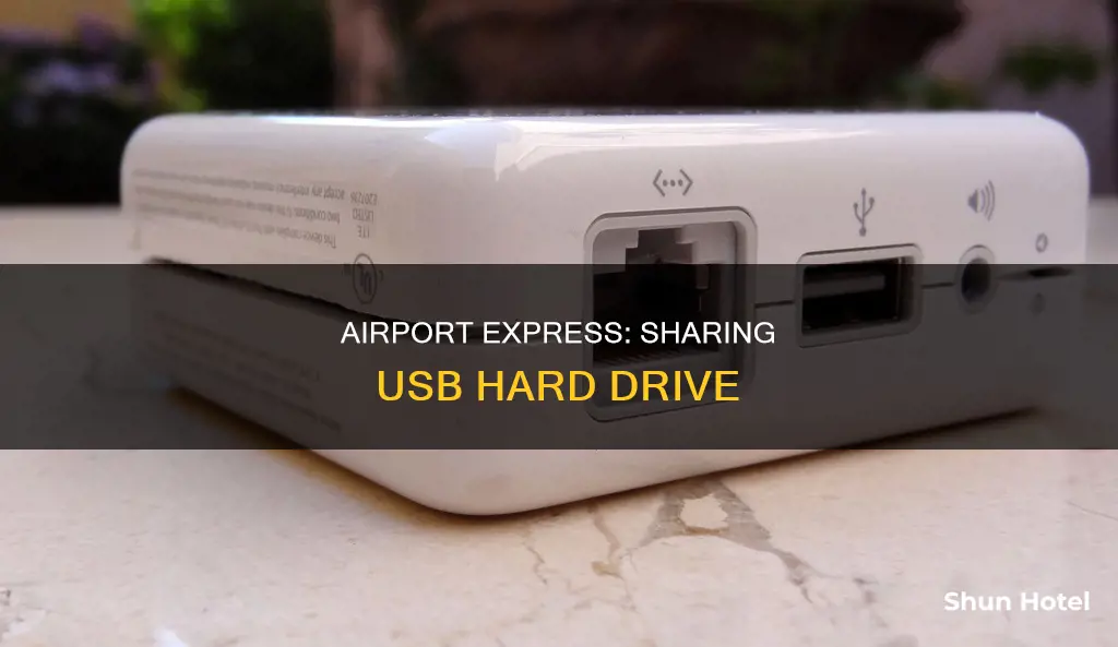 can airport express share usb hard drive