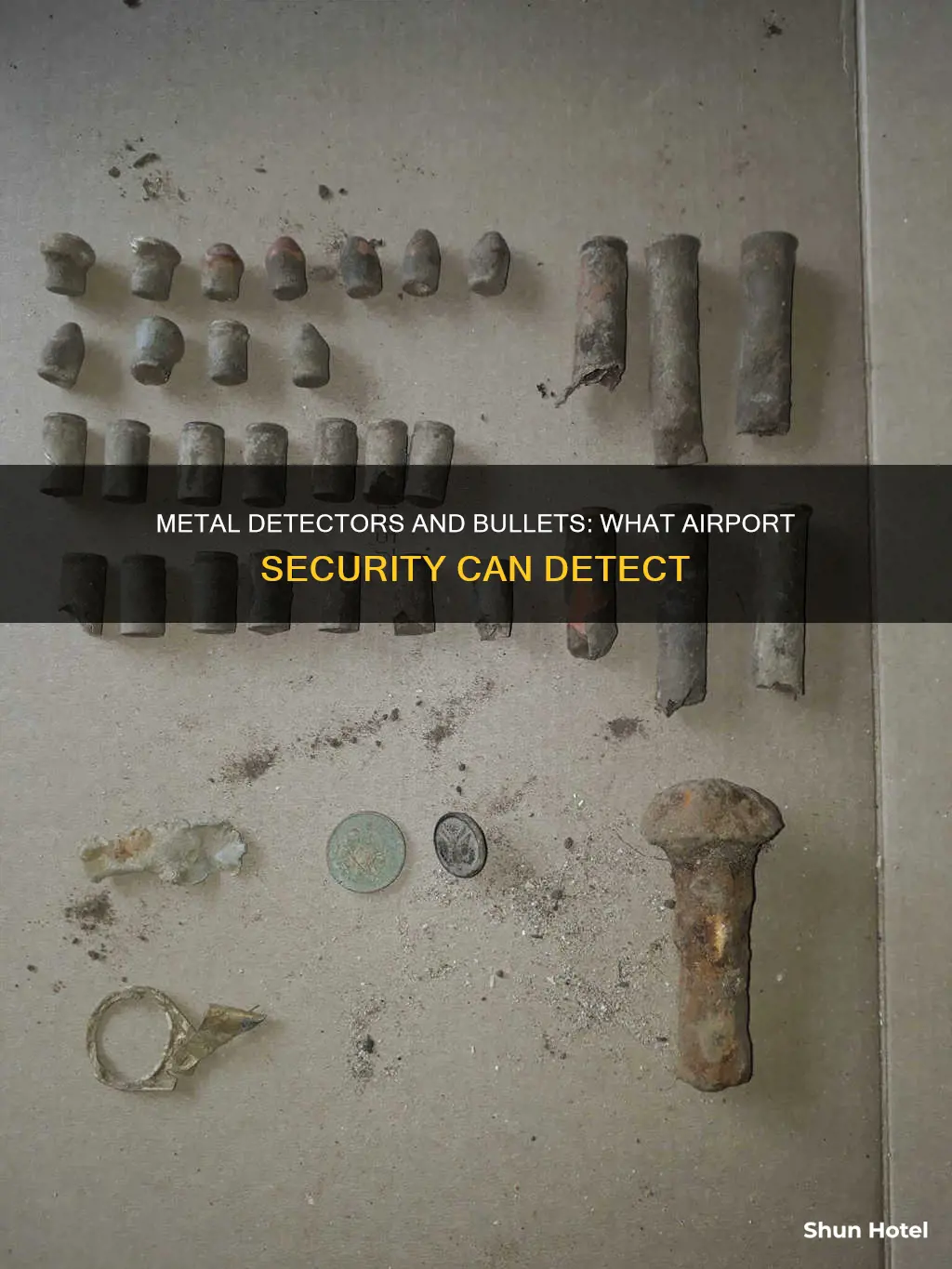 can airport metal detectors detect bullets