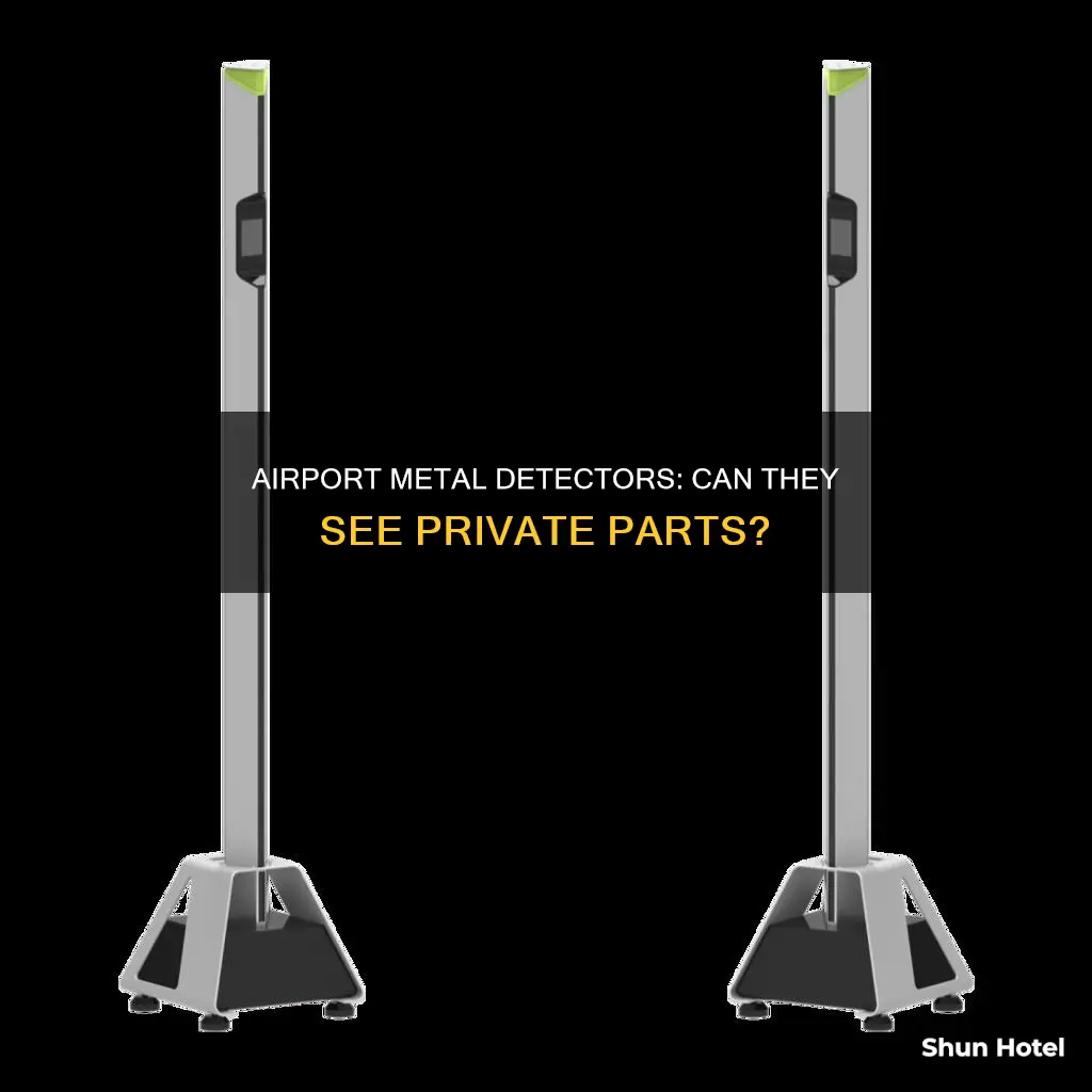 can airport metal detectors see private parts
