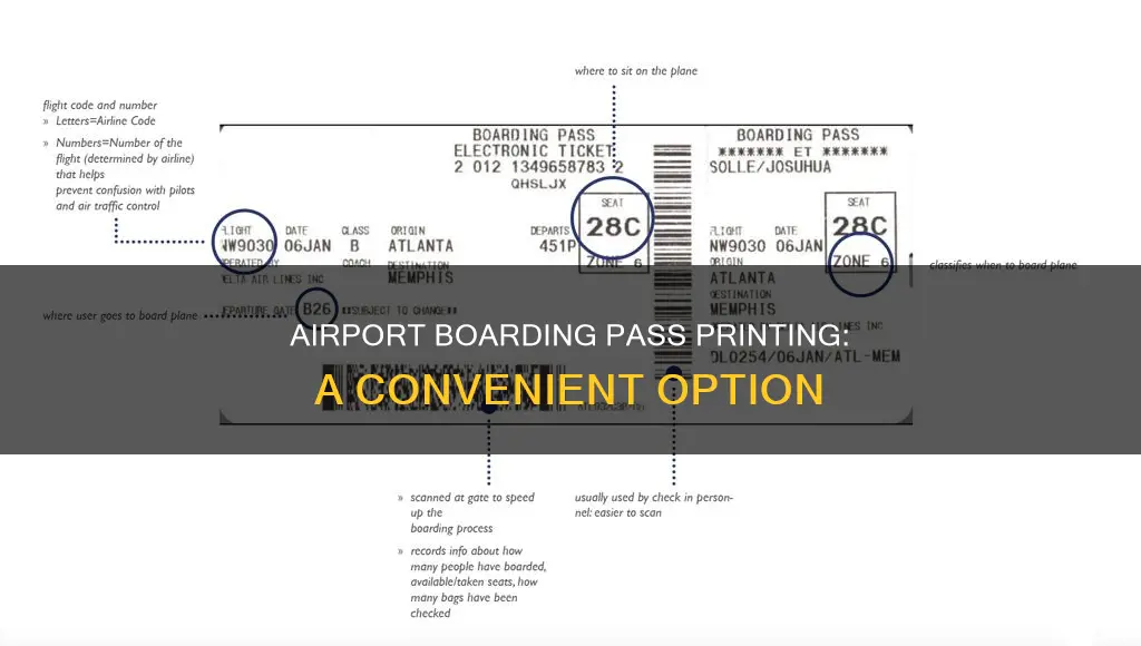 can airport print boarding pass