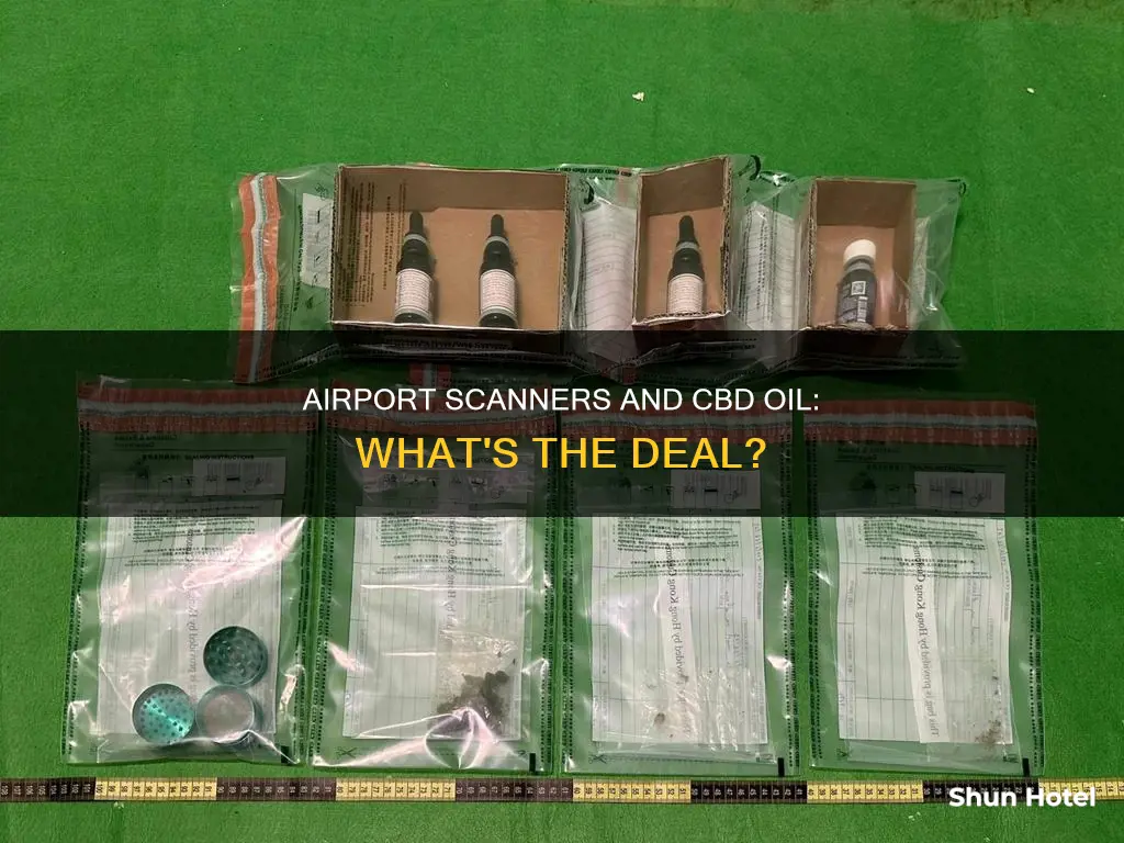 can airport scanners detect cbd oil