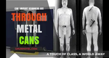 Airport Scanners: Metal Cans - Visible or Not?