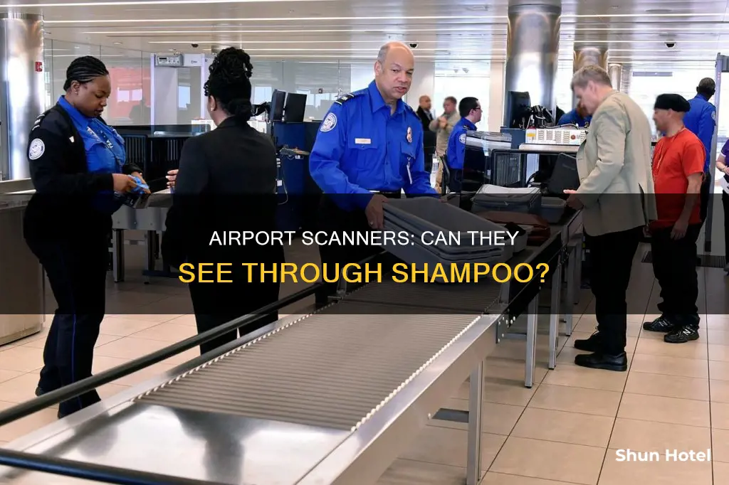 can airport scanners see through shampoo