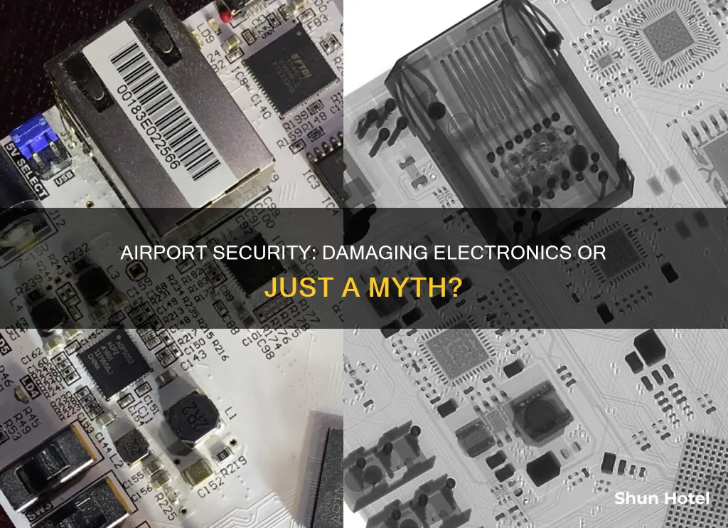can airport security damage electronics