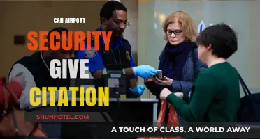Airport Security: Can They Issue Fines?