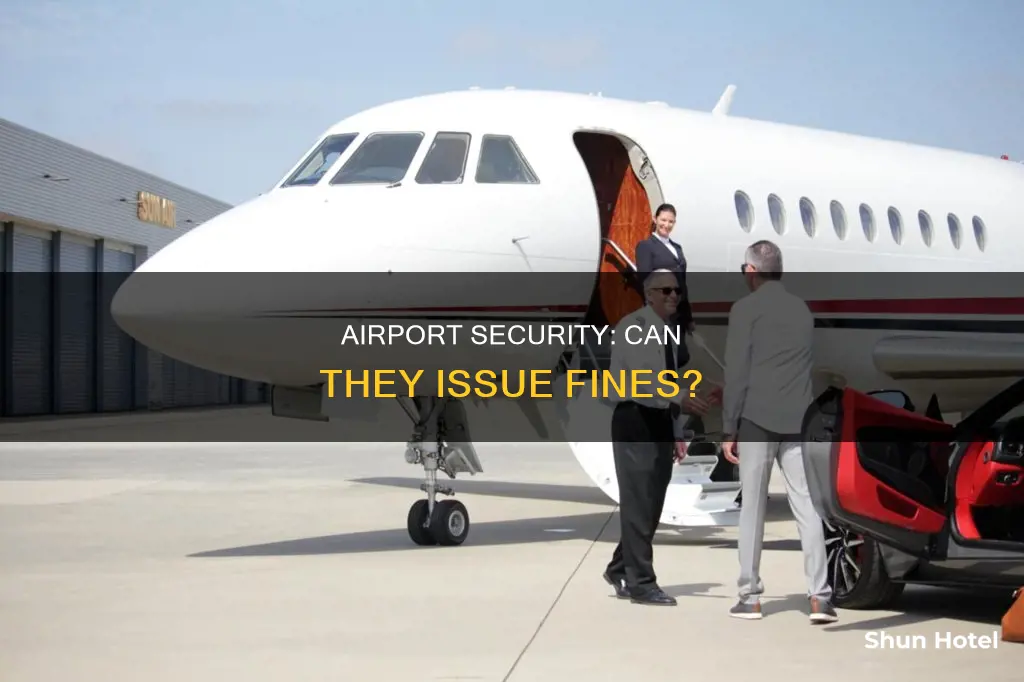 can airport security give citation