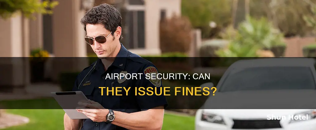 can airport security give ticket
